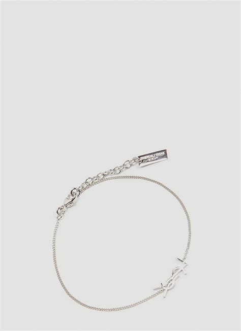 ysl bracelet silver|saint laurent bracelet women.